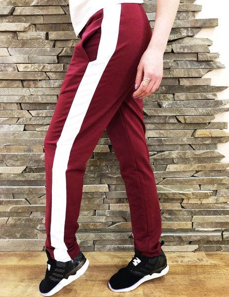 Женские штаны Slim Fit burgundy 2660 фото