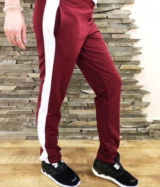 Женские штаны Slim Fit burgundy 2660 фото